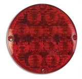 7" LED Warning Lamp with IC Plug - Red