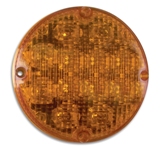 7" LED Warning Lamp with IC Plug - Amber