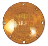 7" Warning Light with Connector Amber