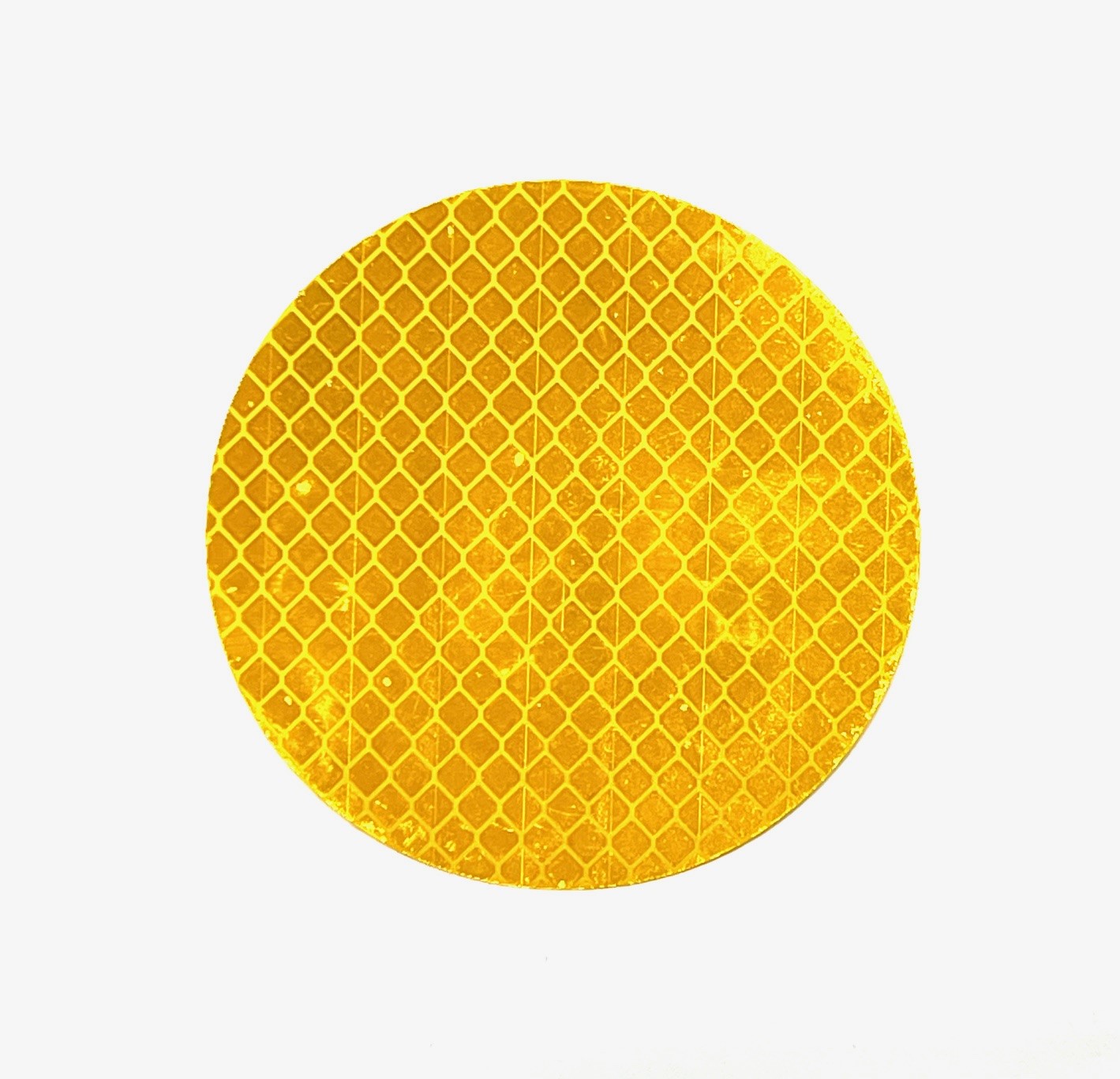 Yellow 3" Circle Reflector, 3M