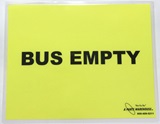 Bus Empty Sign