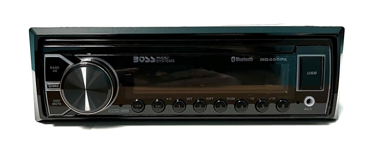 Boss Radio AM/FM/USB/AUX/PA Ready w/ Bluetooth, Blue Bird