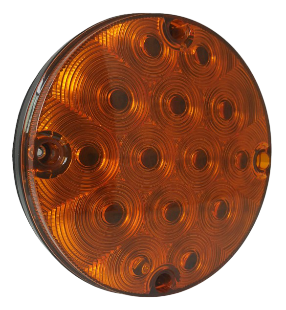 7" Round Front Park/Turn Amber LED, 700 Series
