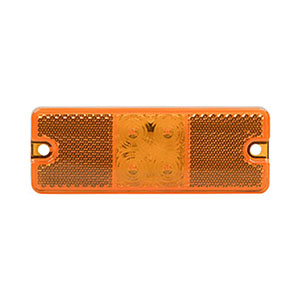 140 Series 4.5" x 1.6" Rectangle Amber Marker