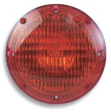 LENS ONLY, 7" Warning Light Red 1020