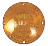 7" Warning Light Amber Halogen