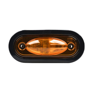 Oval Mid-Turn Marker 6" Amber LED