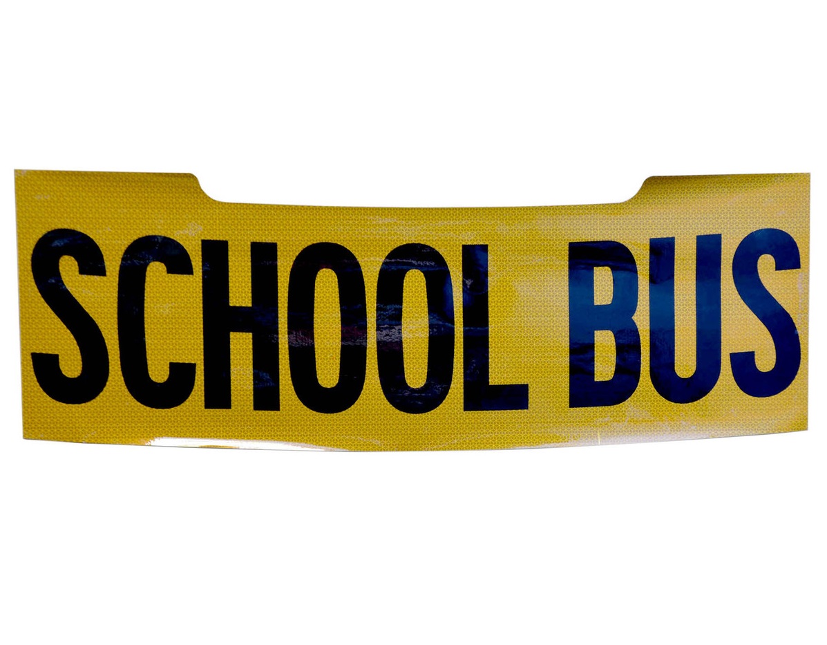 School Bus FRONT Reflective Decal C2