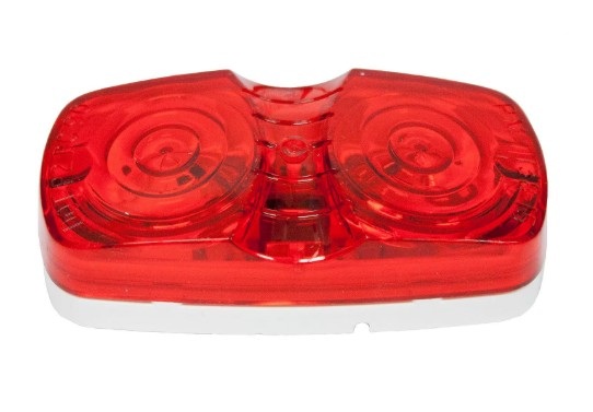 Peterson Double Bulls-Eye Clearance & Side Marker Light, RED