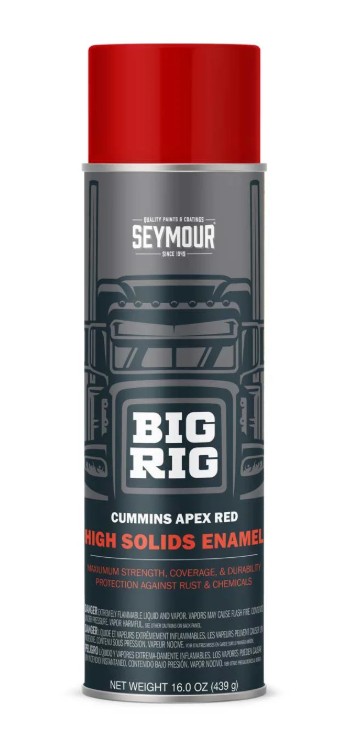 Big Rig Heavy-Duty Industrial Enamel, Cummins Apex Red,16 oz