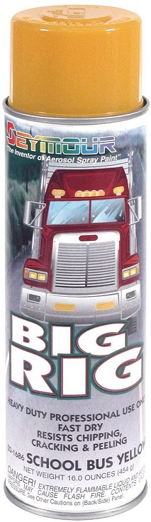 Seymour Big Rig Heavy Duty High Solids Aerosol Paint - School Bus Yellow