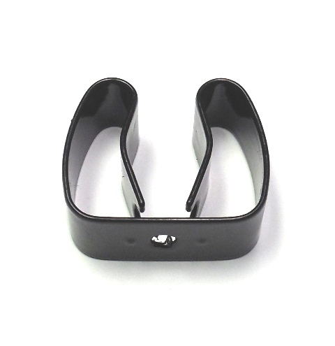 Black Vinyl Coated Gripper Clip Broom Holder School Bus Parts