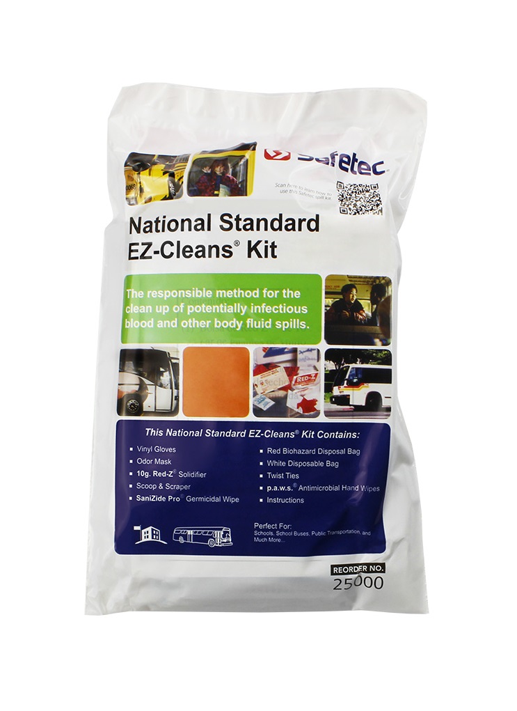 Safetec National Standard Body Fluid EZ-Cleans Kit REFILL