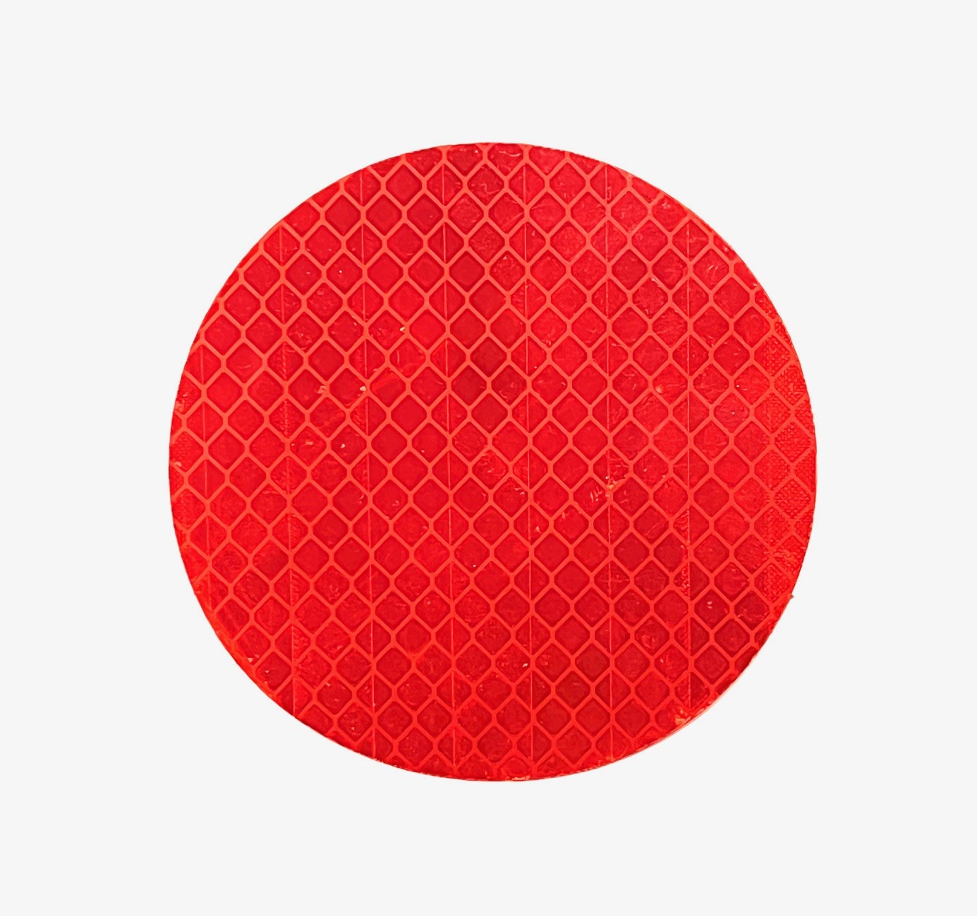 Red 3" Circle Reflector, 3M