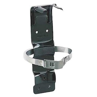 Fire Extinguisher Metal Strap/Bracket, BLACK