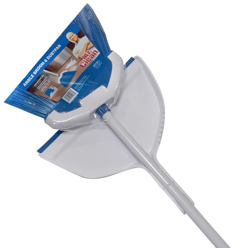 Mr. Clean Angle Broom & Dustpan