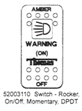 Thomas Rocker Switch Warning Momentary