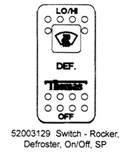 Thomas Rocker Switch Defroster