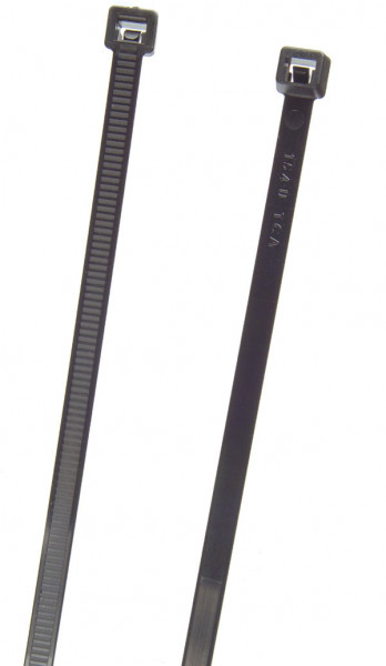 Nylon Cable Ties Light Duty, BLACK, 4.10" Length, 100 Pack