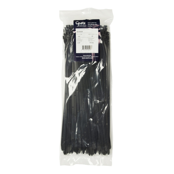 Nylon Cable Ties Heavy Duty, 15" Length, 100 Pack