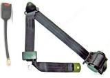 3 Point, Retractable Lap and Shoulder Belt, with 9" Cable Buckle