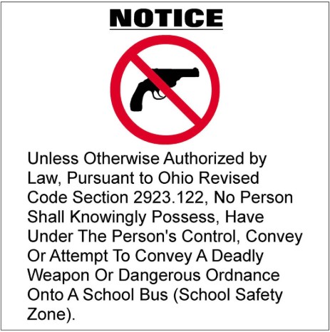 Concealed Carry Decal 7" X 7"