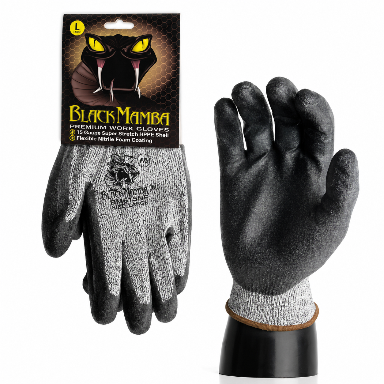 Black Mamba Cut Resistant Level 5 Gloves