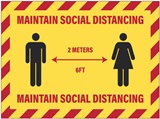 Maintain Social Distancing Decal