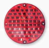 7" Round Warning Light, Red LED
