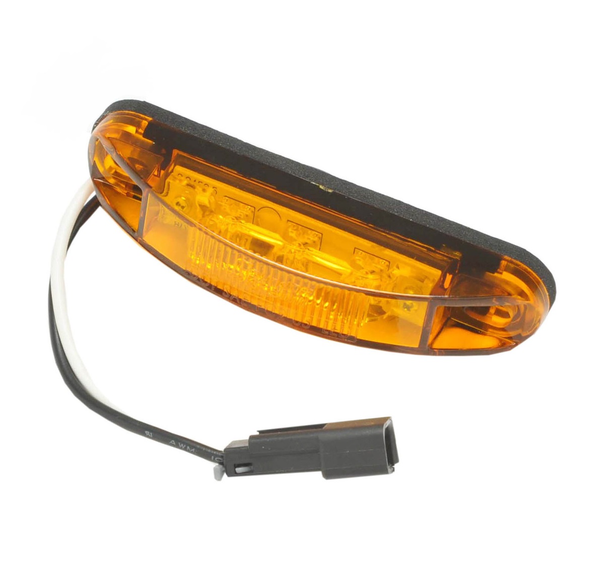 120 Series LED Marker w/ Plug AMBER 3 LED