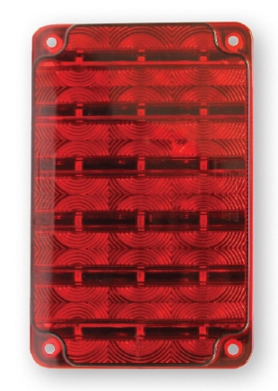 C2 Rectangular Stop/Tail/Turn, Red LED