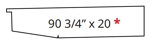 IC Lower Panels 90 3/4" x 20"