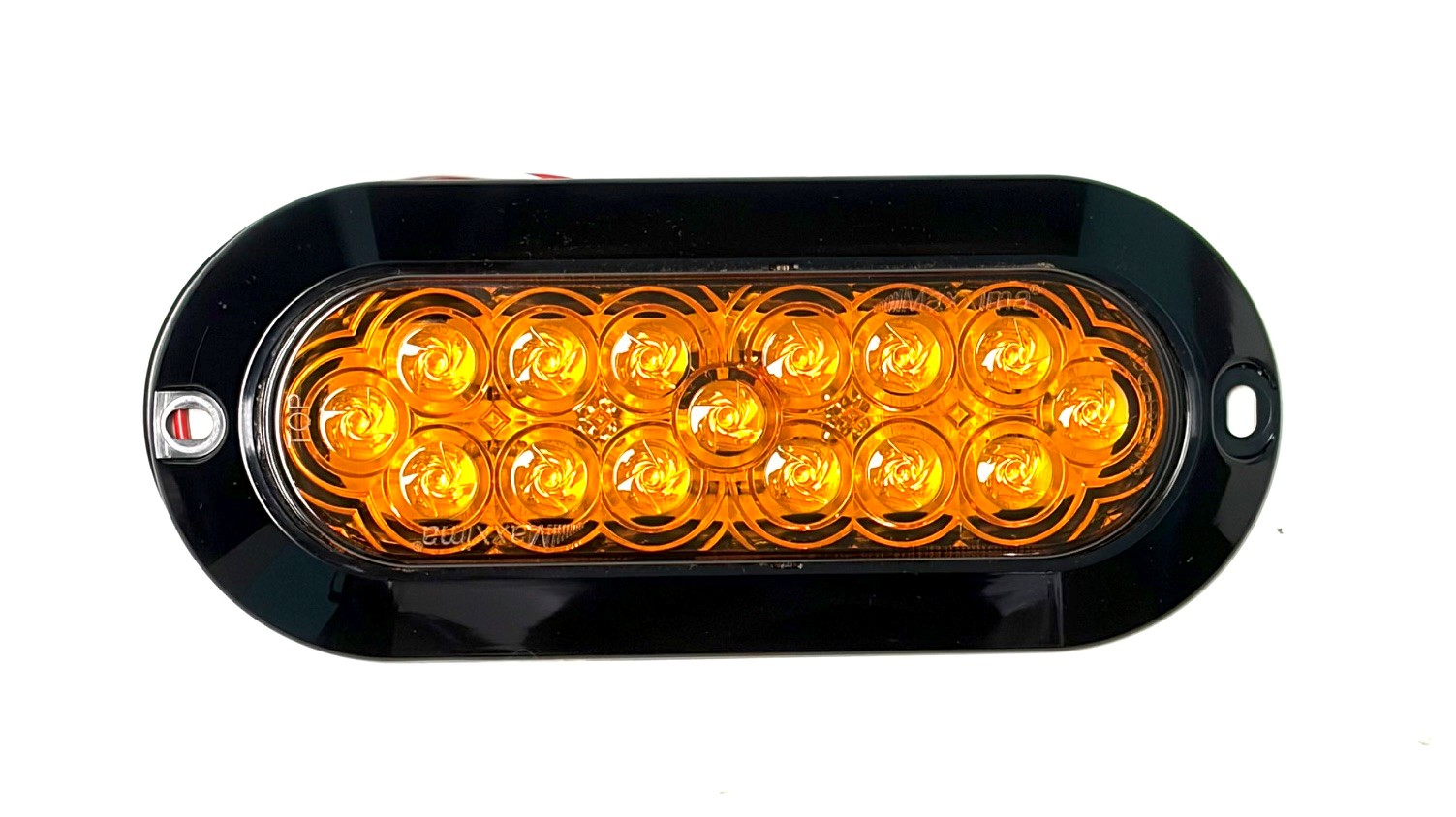 Oval Front Turn/ Park 6" Amber Surface Mount