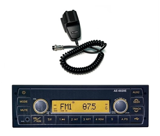 Radio Kit AM/FM/WB with USB, AUX IN, PA, Blue Bird '19-'23