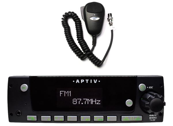 APTIV Radio Kit AM/FM/WB w/ PA, Plug-n-Play Harness, Blue Bird 