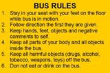 Bus Rules - Numbers 1-6