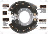 Xtreme Brake Shoe Kits - 2 Lined Shoes and Hardware (16.5" x 7") - Rockwell, Fruehauf Platforms