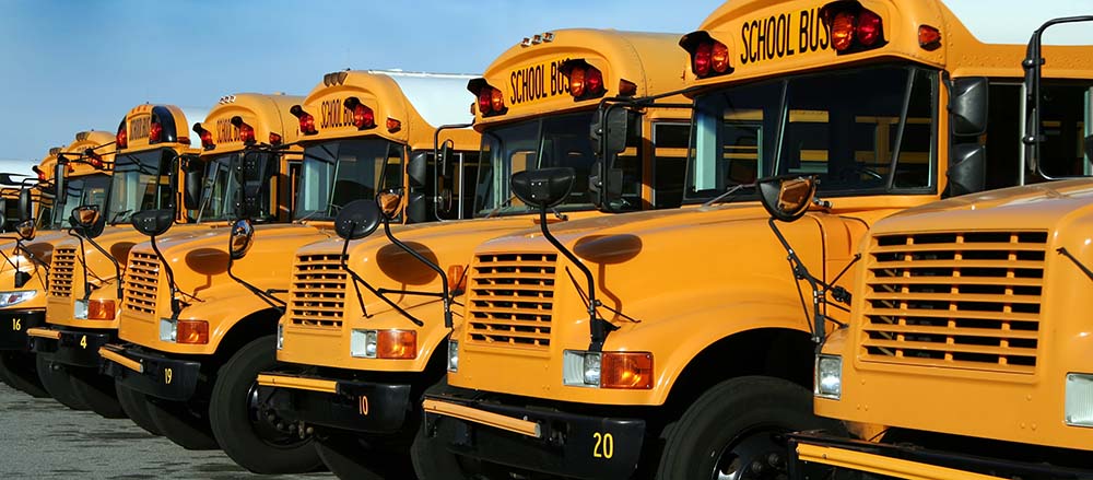 School Bus Parts For A Warehouse